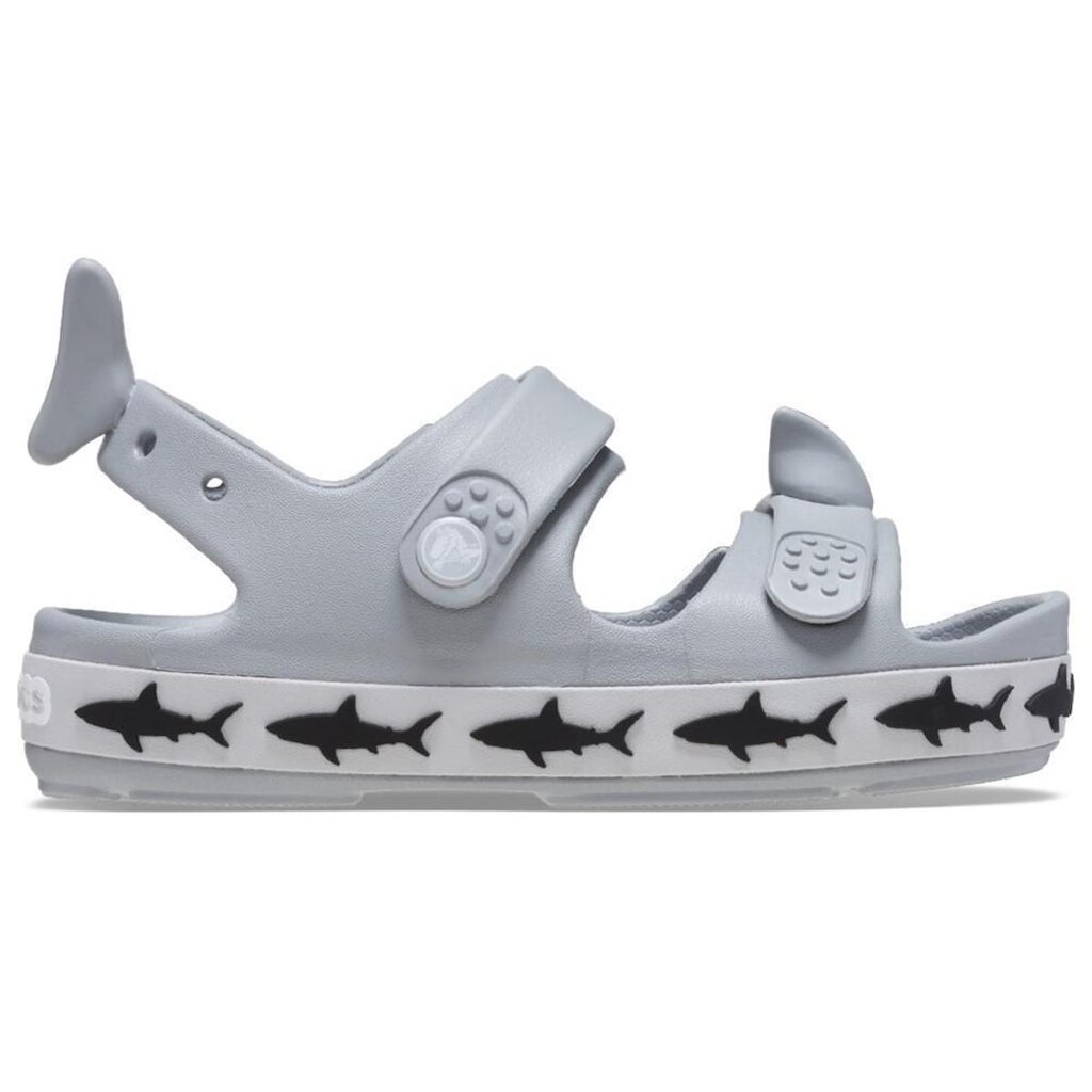 Sandália Crocs Crocband Cruiser Shark Sandal T Light Grey