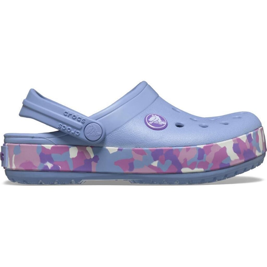 Sandália Crocs Crocband Glow Confetti Band Clog T Blue Haze/Multi