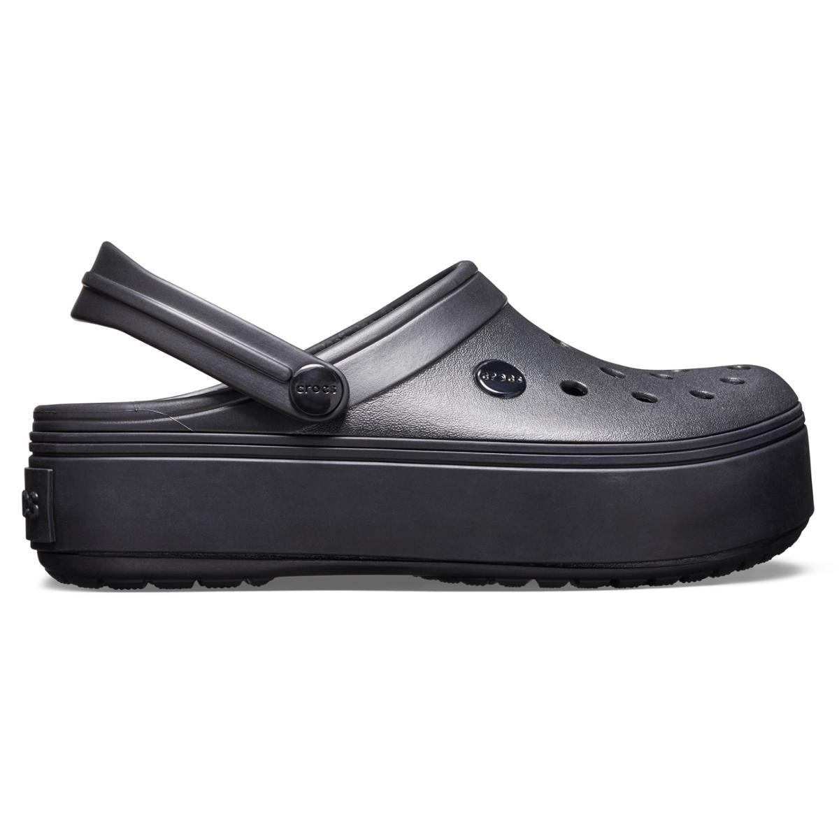platform black crocs