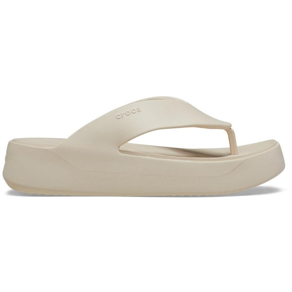 Sandália Crocs Getaway Plataform Flip Stucco