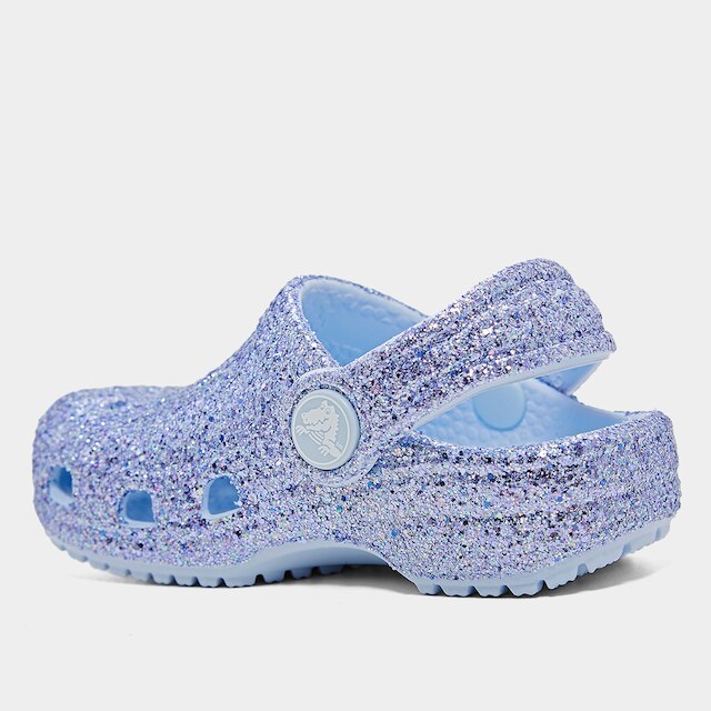 Sandália Crocs Infantil Classic Chunky Glitter Clog T