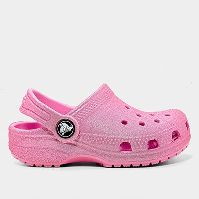 Sandália Crocs Infantil Classic Glitter Clog K - Unissex