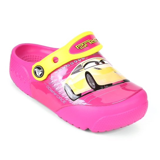 Sandália Crocs Infantil Funlab Ligts Car Masculina - Pink