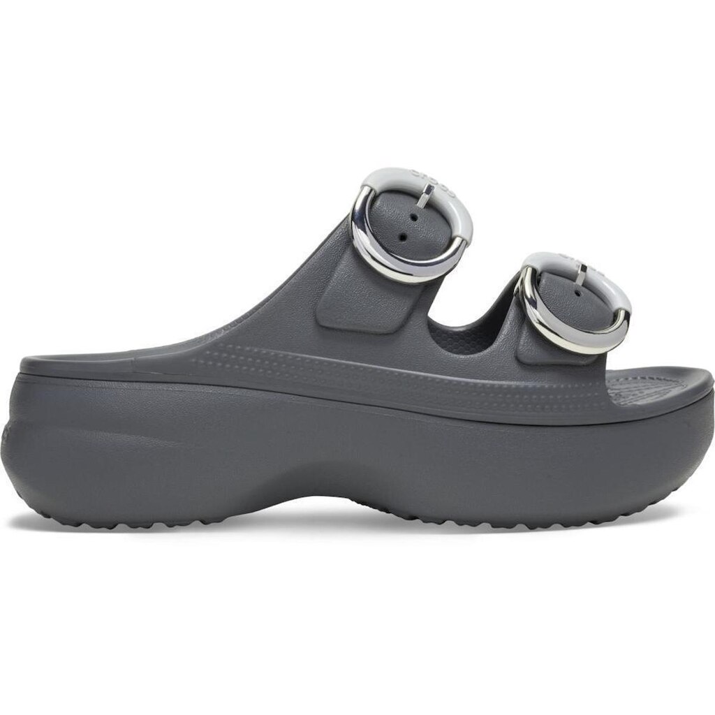Sandália Crocs Saturday Platform Dipped Buckle Sandal Carbon
