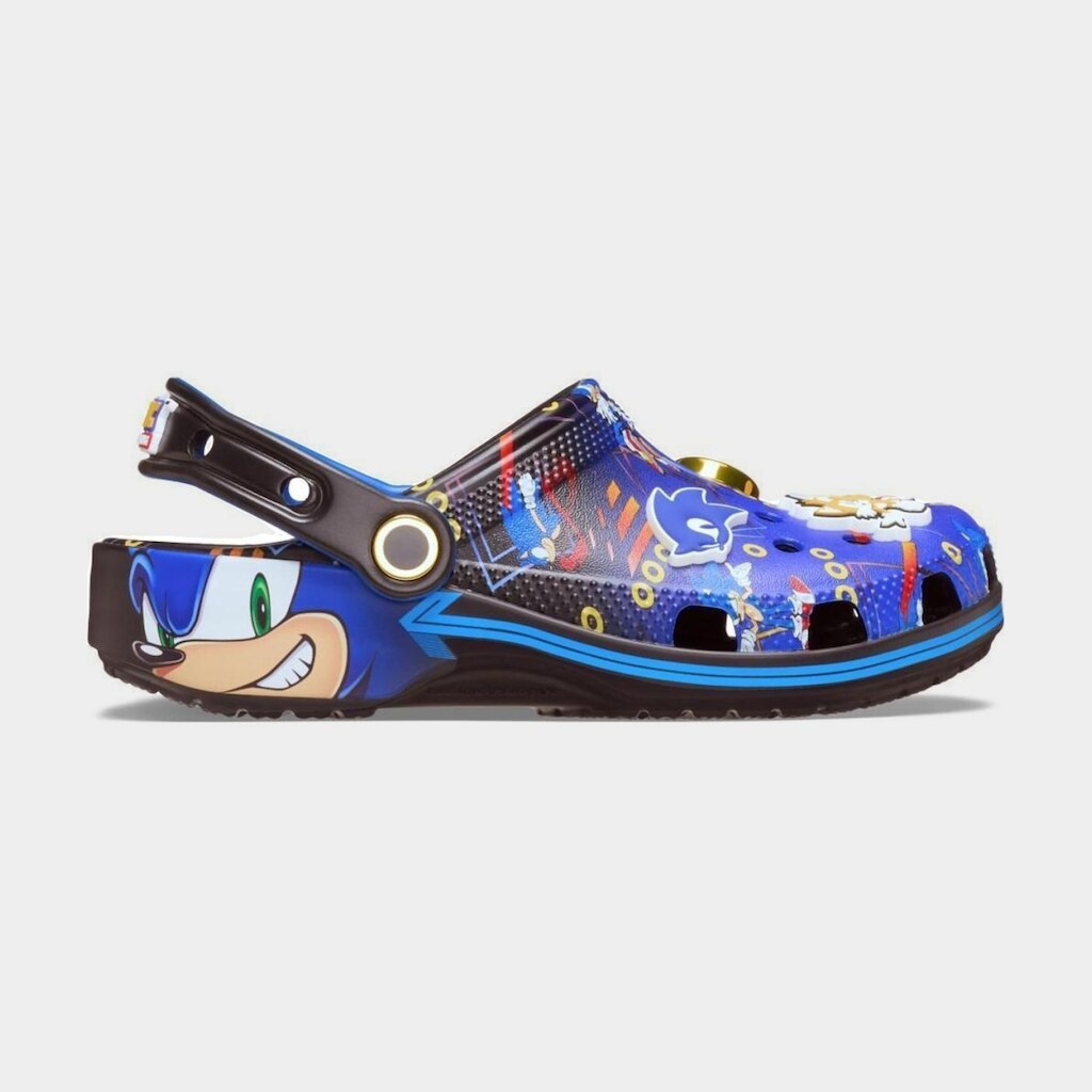 Sandália crocs sonic print classic clog t multi