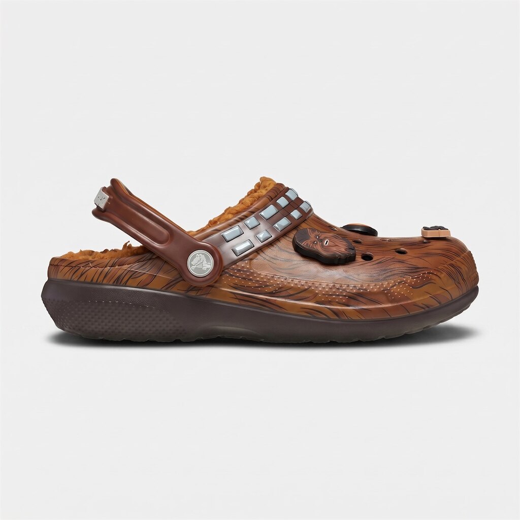 Sandália crocs star wars classic lined clog infantil espresso