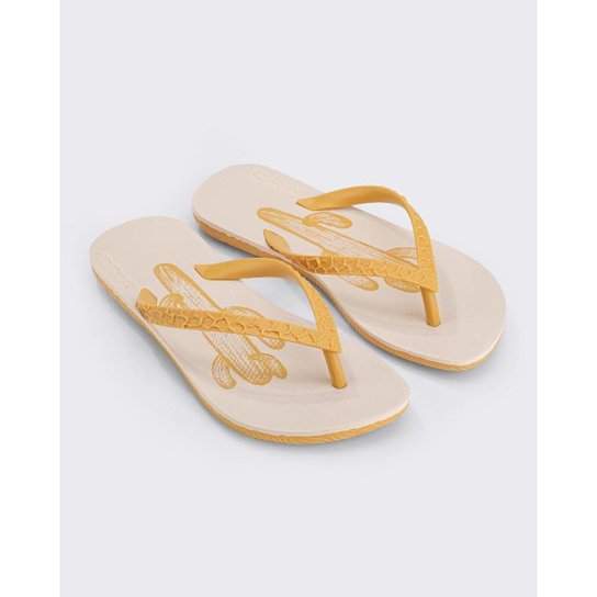 Sandália de dedo Ipanema RJ Print - Bege Menor preço em Sandália de dedo Ipanema RJ Print - Bege