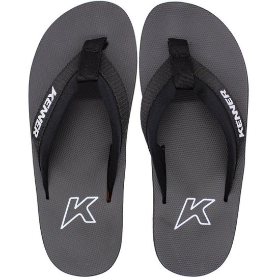 Sandália de Dedo Kenner Kinno Esportivo Logo Refletiva Masculina - Preto+Laranja Menor preço em Sandália de Dedo Kenner Kinno Esportivo Logo Refletiva Masculina - Preto+Laranja
