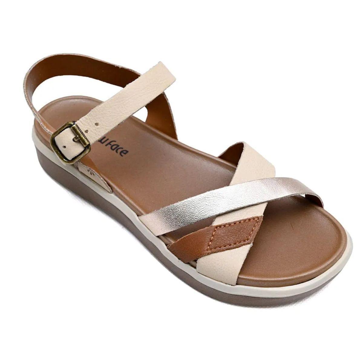 Sandalias Feminina De Couro em promoção na Netshoes!