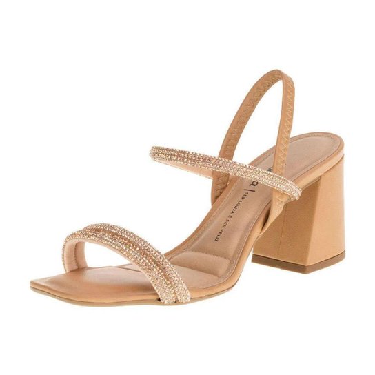 Sandalia em Tiras Salto Medio Dakota Z9571 - Rosê Menor preço em Sandalia em Tiras Salto Medio Dakota Z9571 - Rosê