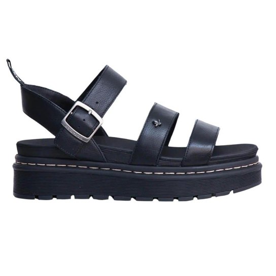 Sandália Feminina Cravo E Canela Tratorada Preto