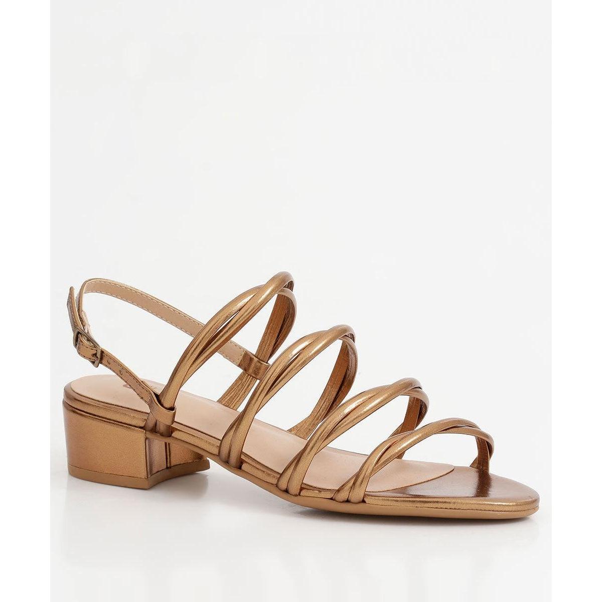 sandalia salto grosso netshoes