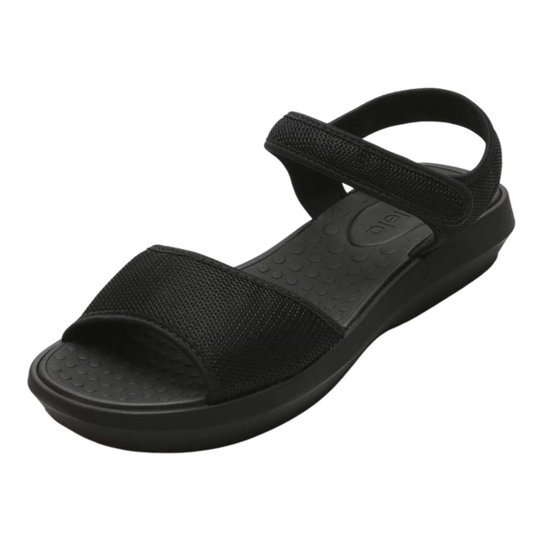 Sandália Feminina Ortopédica Azaleia Papete Confortável - Preto Menor preço em Sandália Feminina Ortopédica Azaleia Papete Confortável - Preto