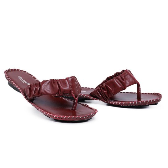 Sandalia Feminina Ortopedica Couro Chinelo Rasteirinha Artesanal Confortável Cor - Vermelho é ruim? Sandalia Feminina Ortopedica Couro Chinelo Rasteirinha Artesanal Confortável Cor - Vermelho é boa?