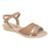Sandalia Feminina Piccadilly Conforto Soft Ondas Amendoa Ref: 500351-4 - Creme
