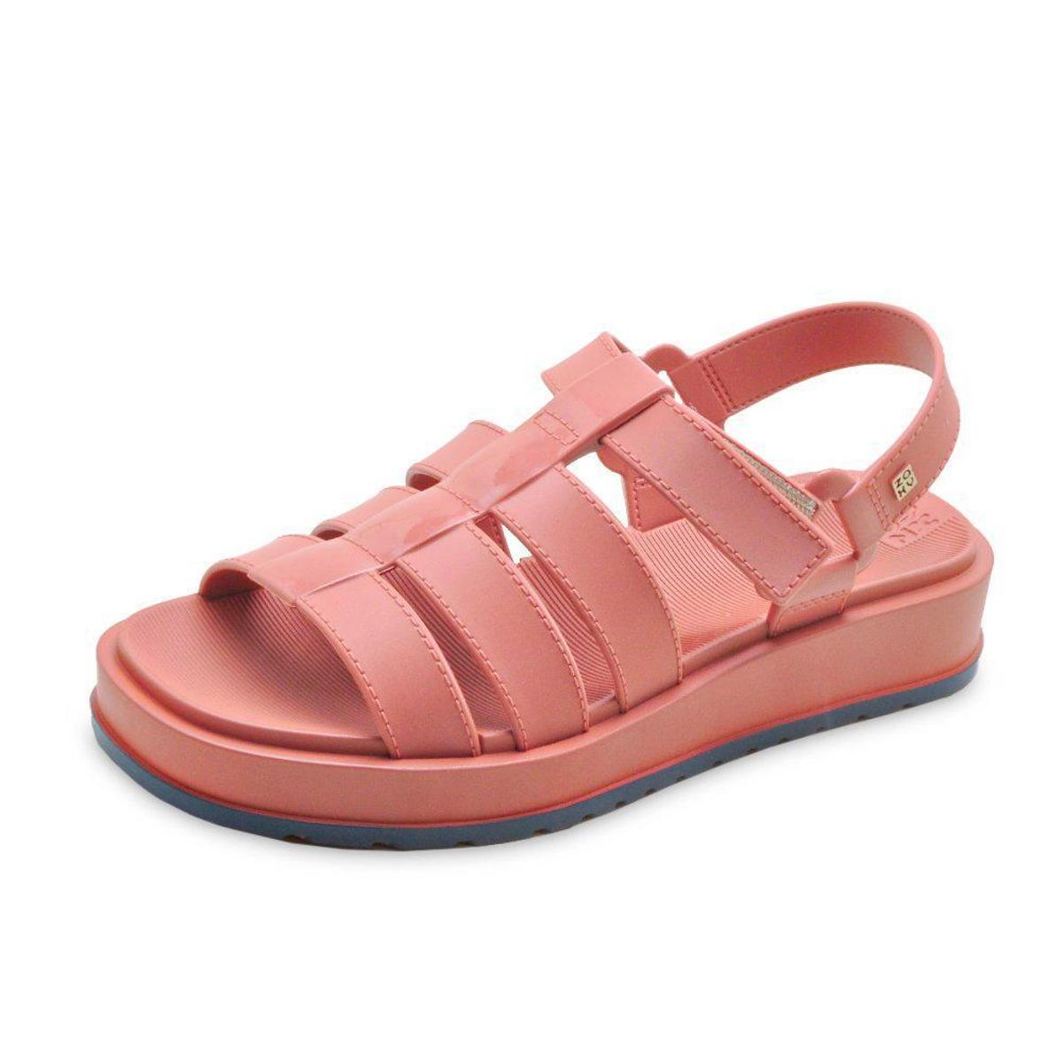 Sandalia Feminina Plataforma Flatform Zaxy Nude - Nude | Netshoes