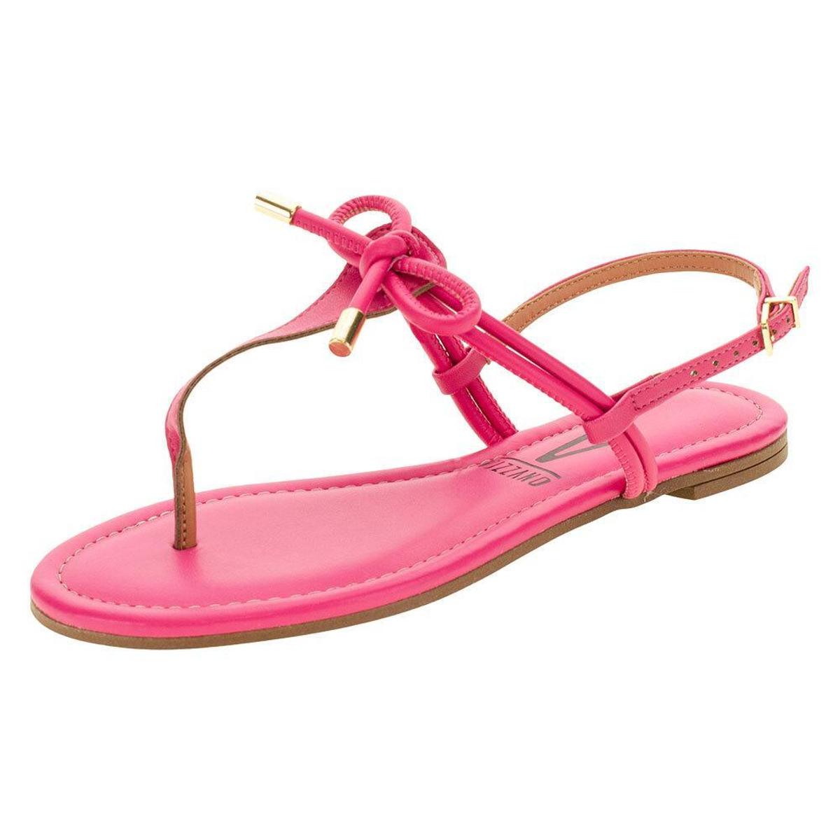 Sandália Feminina Rasteira Vizzano - 62351161 - Pink+Rosa | Netshoes
