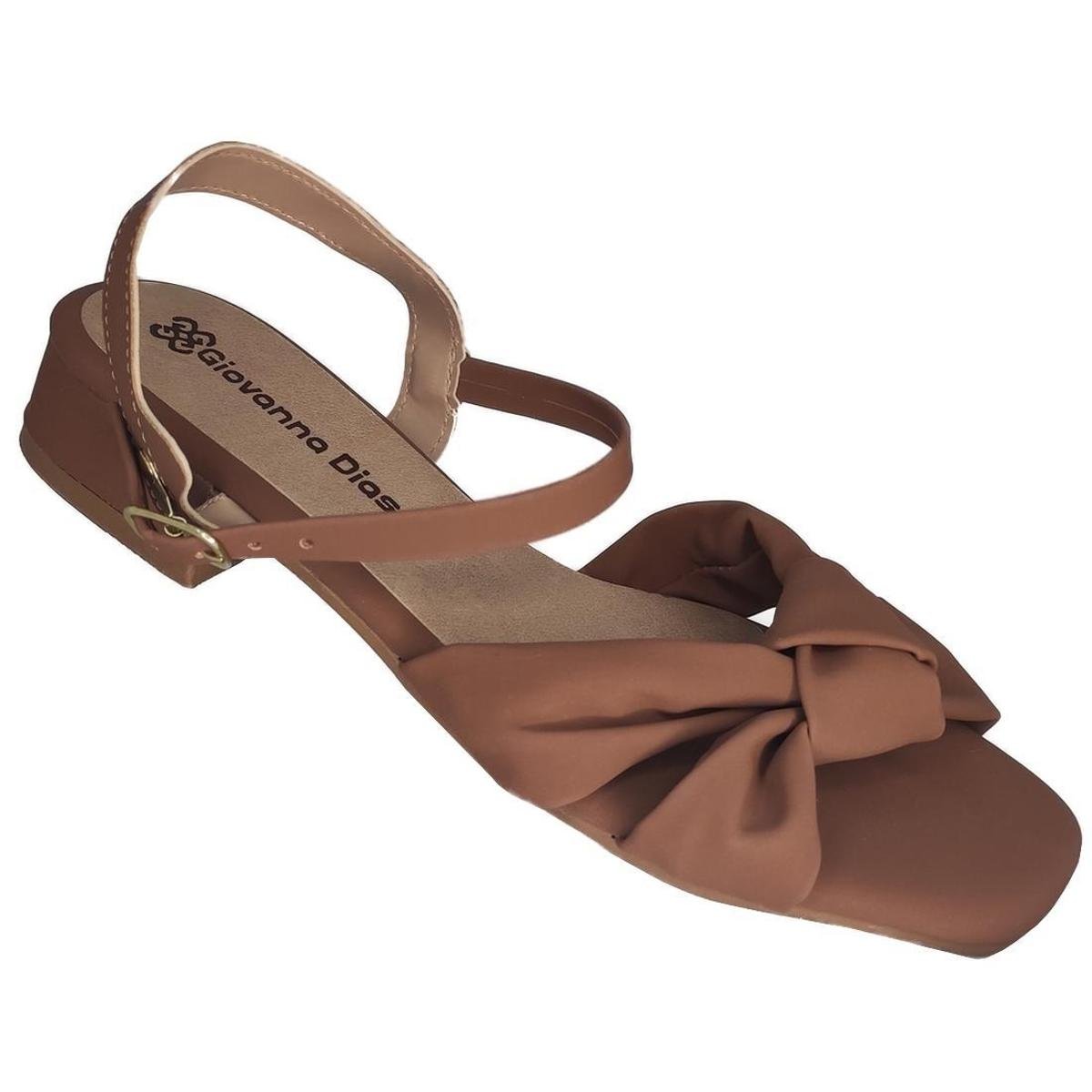 Sandalia Feminina Salto Baixo Nobuck Giovanna Dias 60-1305 Menor preço em Sandalia Feminina Salto Baixo Nobuck Giovanna Dias 60-1305