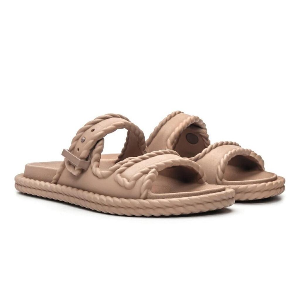 Sandalia Feminina Tranças Confort Elegant Resistente Caramel