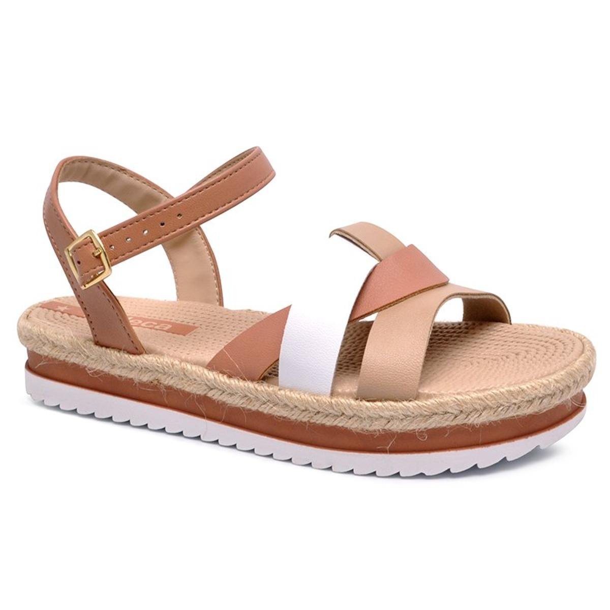 sandalia flatform moleca