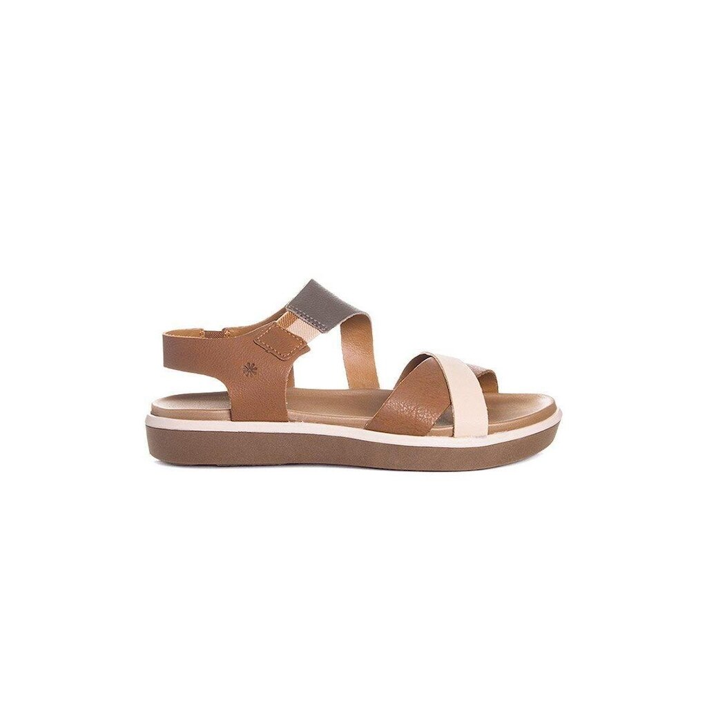 Sandália Flatform New Face Couro Whisky