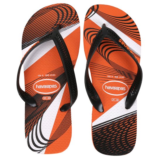 Sandália Havaianas Aero Graphic Masculina - Laranja+Preto é ruim? Sandália Havaianas Aero Graphic Masculina - Laranja+Preto é boa?