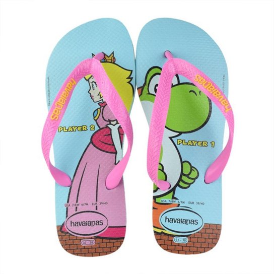 Sandália Havaianas Mario Bros Cf - Azul Claro é ruim? Sandália Havaianas Mario Bros Cf - Azul Claro é boa?