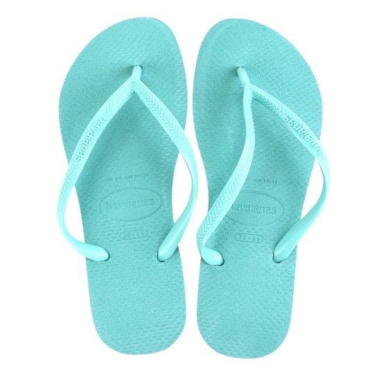 Sandália Havaianas Slim Feminina - Verde água é ruim? Sandália Havaianas Slim Feminina - Verde água é boa?