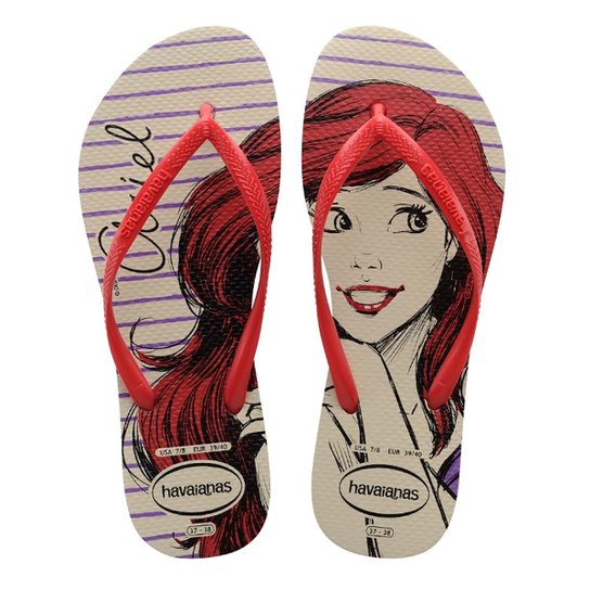 Sandália Havaianas Slim Princesas Feminina - Bege+Vinho é ruim? Sandália Havaianas Slim Princesas Feminina - Bege+Vinho é boa?