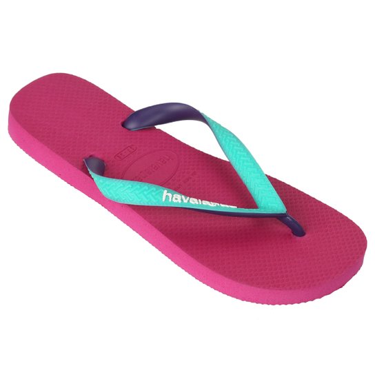 Sandalia Havaianas Top Mix Feminina Rosa Escuro Azul Claro Netshoes Sandalia Havaianas Top Mix Feminina Rosa Escuro Azul Claro Netshoes