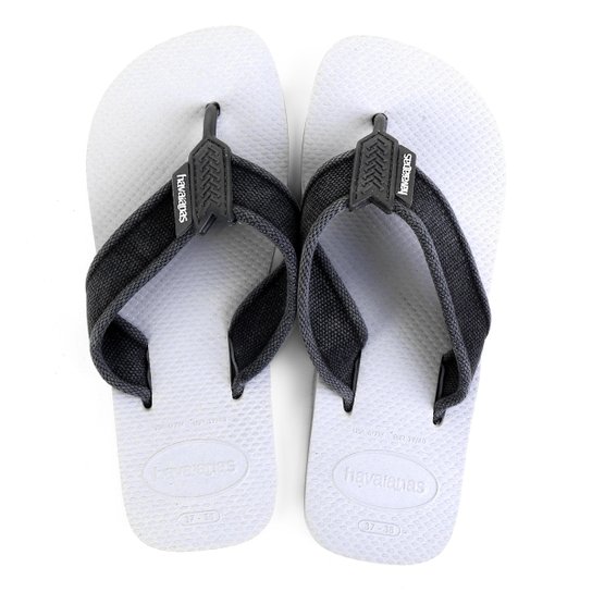 Sandália Havaianas Urban Basic II - Gelo e Grafite Menor preço em Sandália Havaianas Urban Basic II - Gelo e Grafite