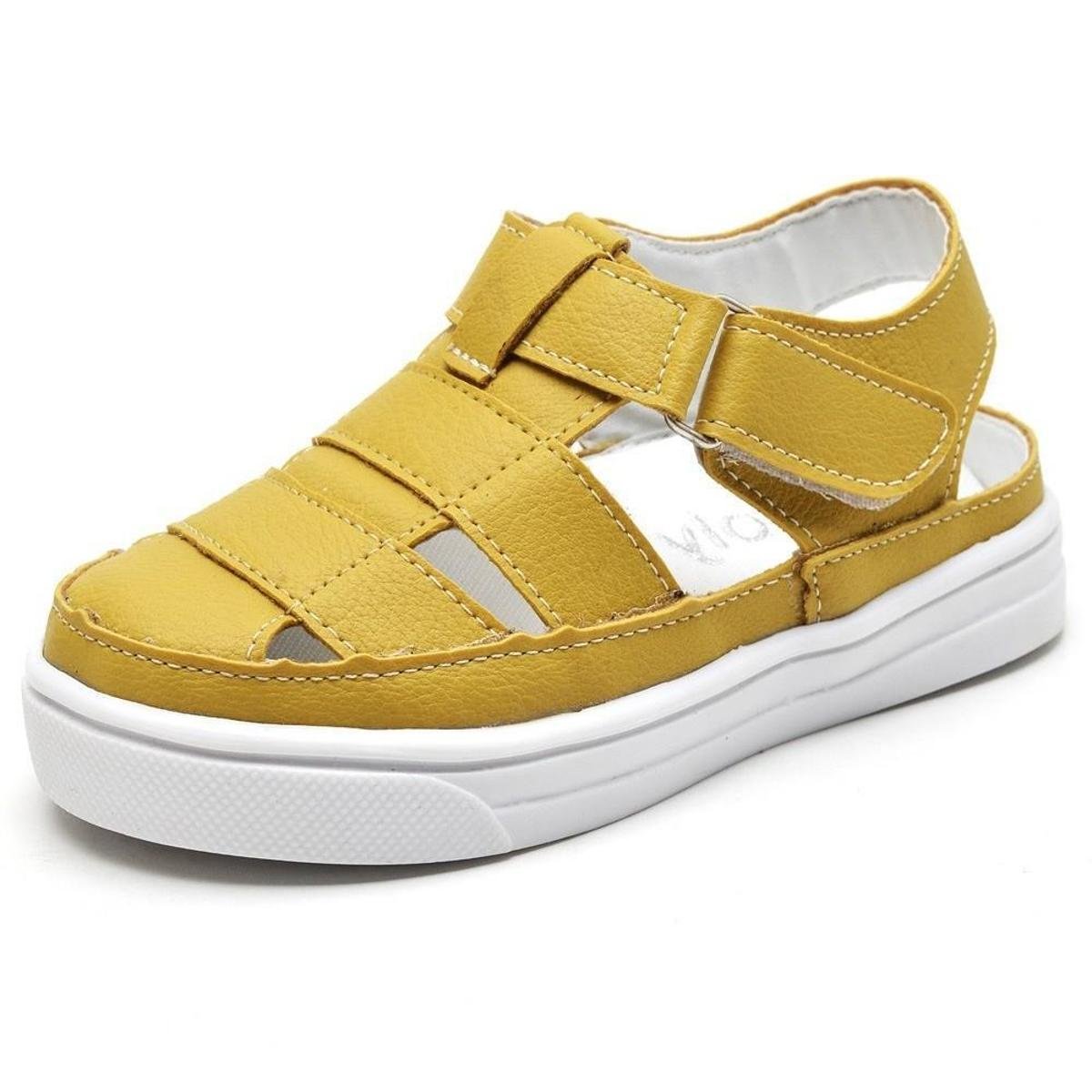 Sandália Infantil 3ls3 Casual Masculina - Amarelo | Netshoes