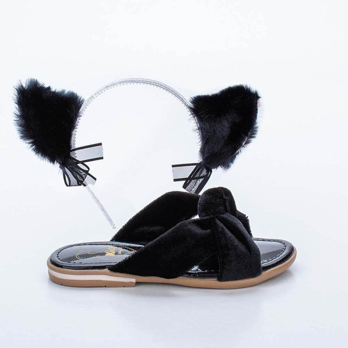 Sandália Infantil Comfy para Meninas Primeiros Pa - Preto | Netshoes