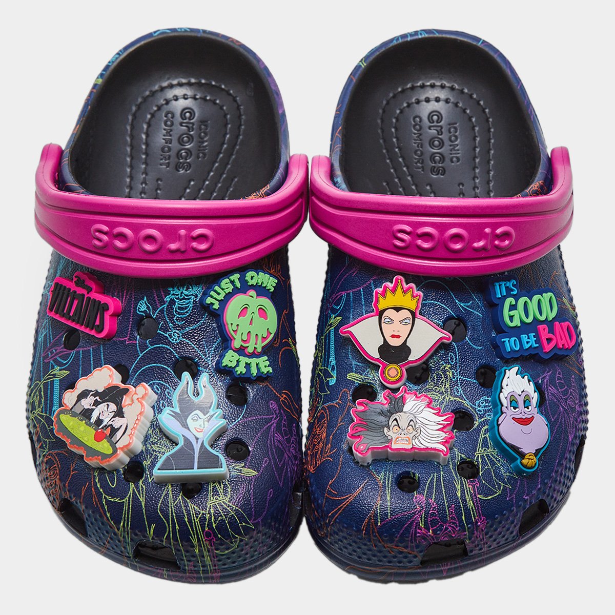 Sandália Infantil Crocs Classic Disney Villains Clog Menina Menor preço em Sandália Infantil Crocs Classic Disney Villains Clog Menina