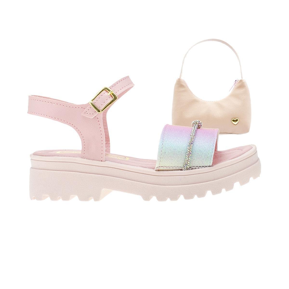 Sandalia Infantil Feminina Escolar E Casual Tam 28-36 - Sandália de Sereia™ + Bolsinha Casual Menor preço em Sandalia Infantil Feminina Escolar E Casual Tam 28-36 - Sandália de Sereia™ + Bolsinha Casual