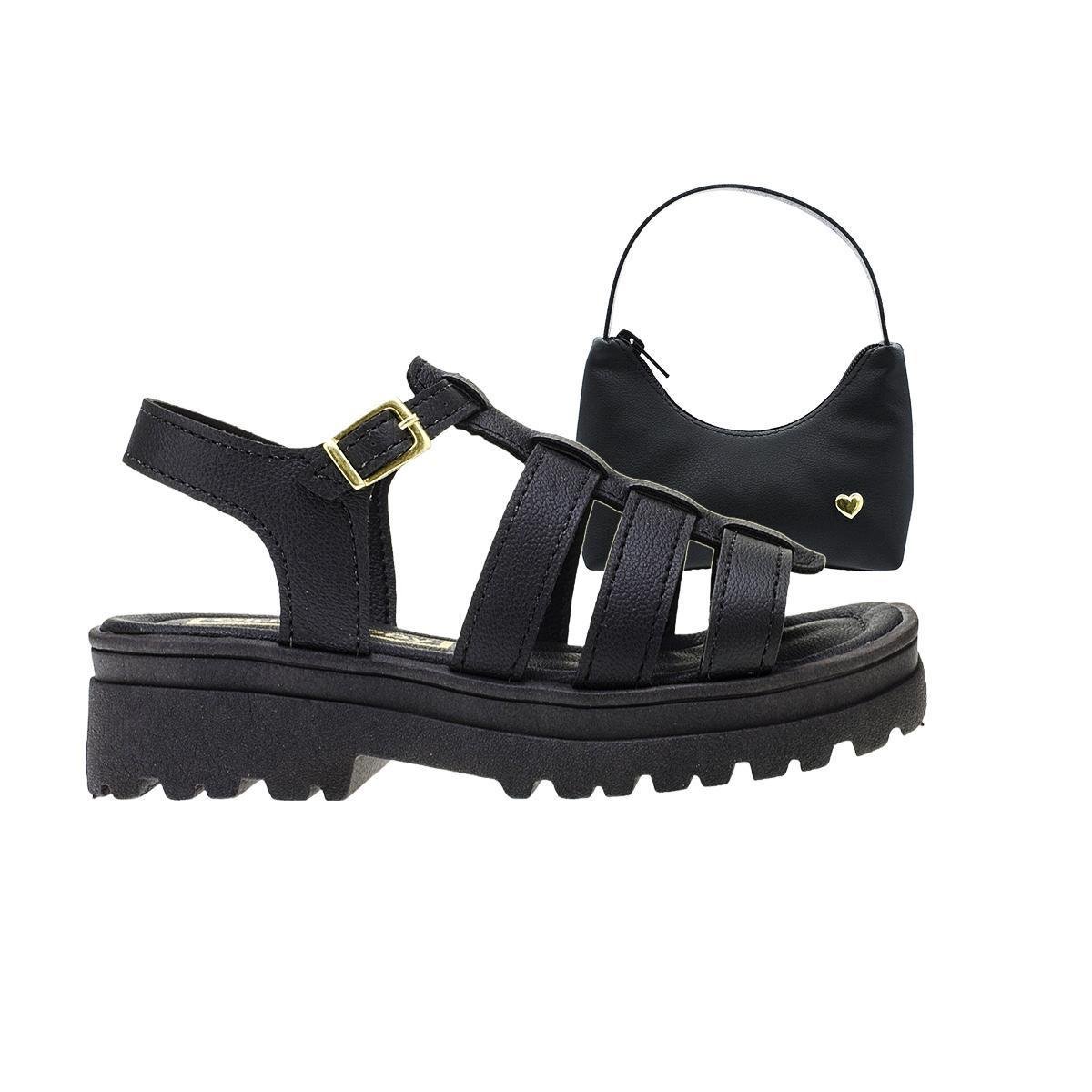 Sandalia Infantil Feminina - Sandalia Tratorada Tam 28-36 da Giovanna™ + Bolsinha Casual Menor preço em Sandalia Infantil Feminina - Sandalia Tratorada Tam 28-36 da Giovanna™ + Bolsinha Casual