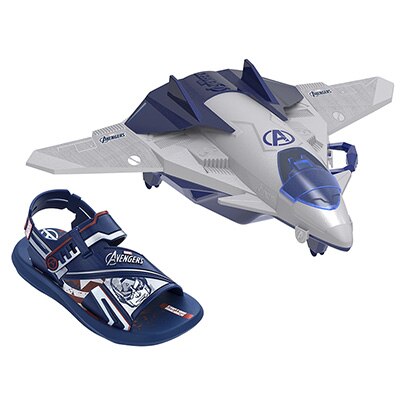Sandália Infantil Grendene Kids Avengers Quinjet - Azul+Vermelho | Netshoes