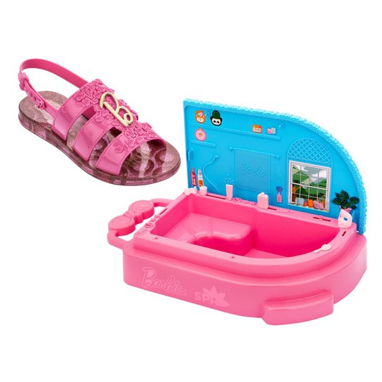Sandália Infantil Grendene Kids Barbie Spa Feminina - Rosa Menor preço em Sandália Infantil Grendene Kids Barbie Spa Feminina - Rosa