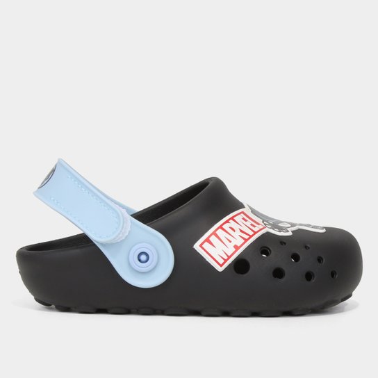 Sandália Infantil Grendene Kids Marvel Cute Hero Babuche Menino - Preto+Azul é ruim? Sandália Infantil Grendene Kids Marvel Cute Hero Babuche Menino - Preto+Azul é boa?