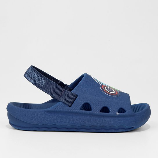 Sandália Infantil Grendene Kids Marvel Hero Stickers Gaspea Baby Menino - Azul Menor preço em Sandália Infantil Grendene Kids Marvel Hero Stickers Gaspea Baby Menino - Azul