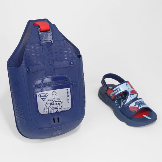 Sandália Infantil Grendene Kids Slingbag Liga Da Justiça Menino - Azul+Vermelho Menor preço em Sandália Infantil Grendene Kids Slingbag Liga Da Justiça Menino - Azul+Vermelho
