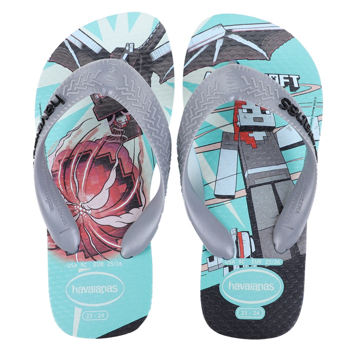 Sandália Infantil Havaianas Kids Minecraft Menor preço em Sandália Infantil Havaianas Kids Minecraft