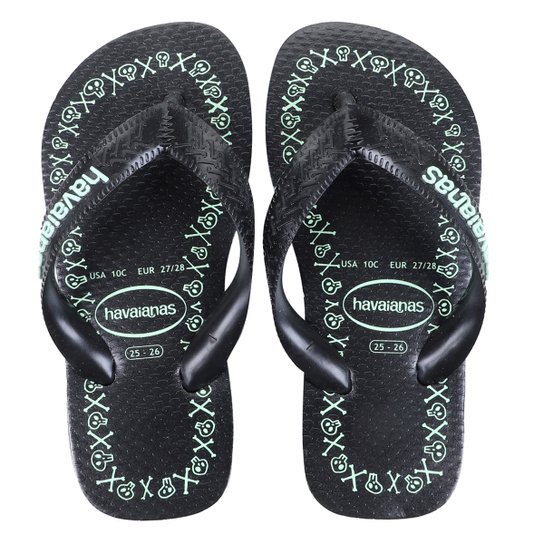 Sandalia Infantil Havaianas Top Goodvibez Feminina - Preto+Branco Menor preço em Sandalia Infantil Havaianas Top Goodvibez Feminina - Preto+Branco