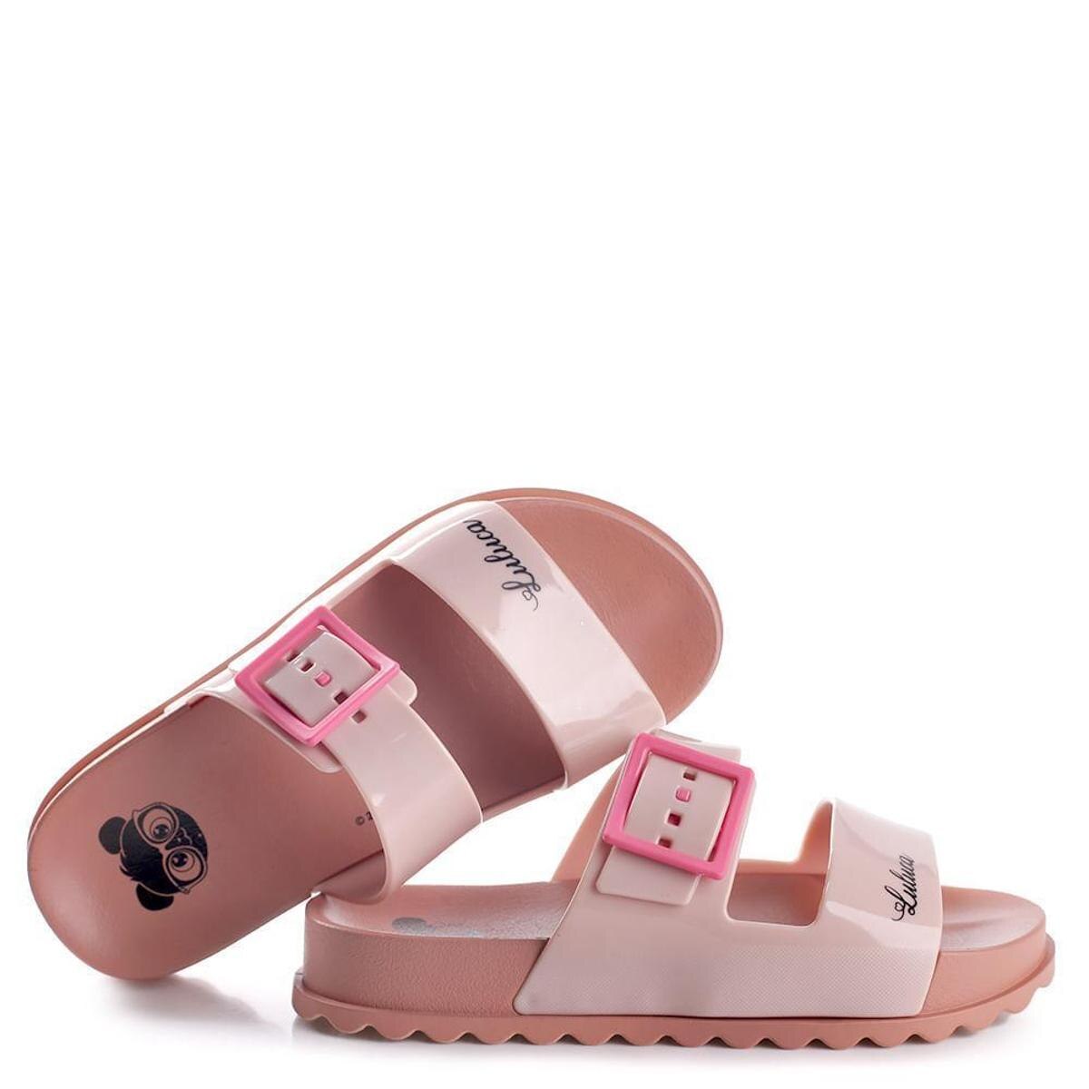 Sandália Infantil Luluca Star Birken Grendene Masculina - Rosa Escuro+Rosa  | Netshoes