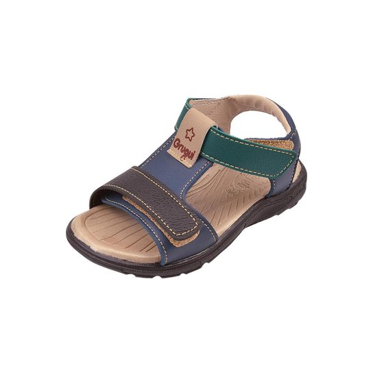 Sandália Infantil Masculina Grugui Papete Conforto Menino - Azul Menor preço em Sandália Infantil Masculina Grugui Papete Conforto Menino - Azul