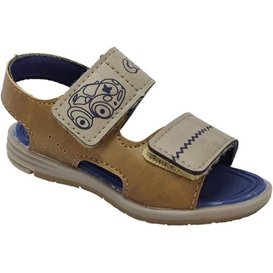 Sandália Infantil Masculina Kidy Baby Equilibrio Castanho - Marrom Menor preço em Sandália Infantil Masculina Kidy Baby Equilibrio Castanho - Marrom