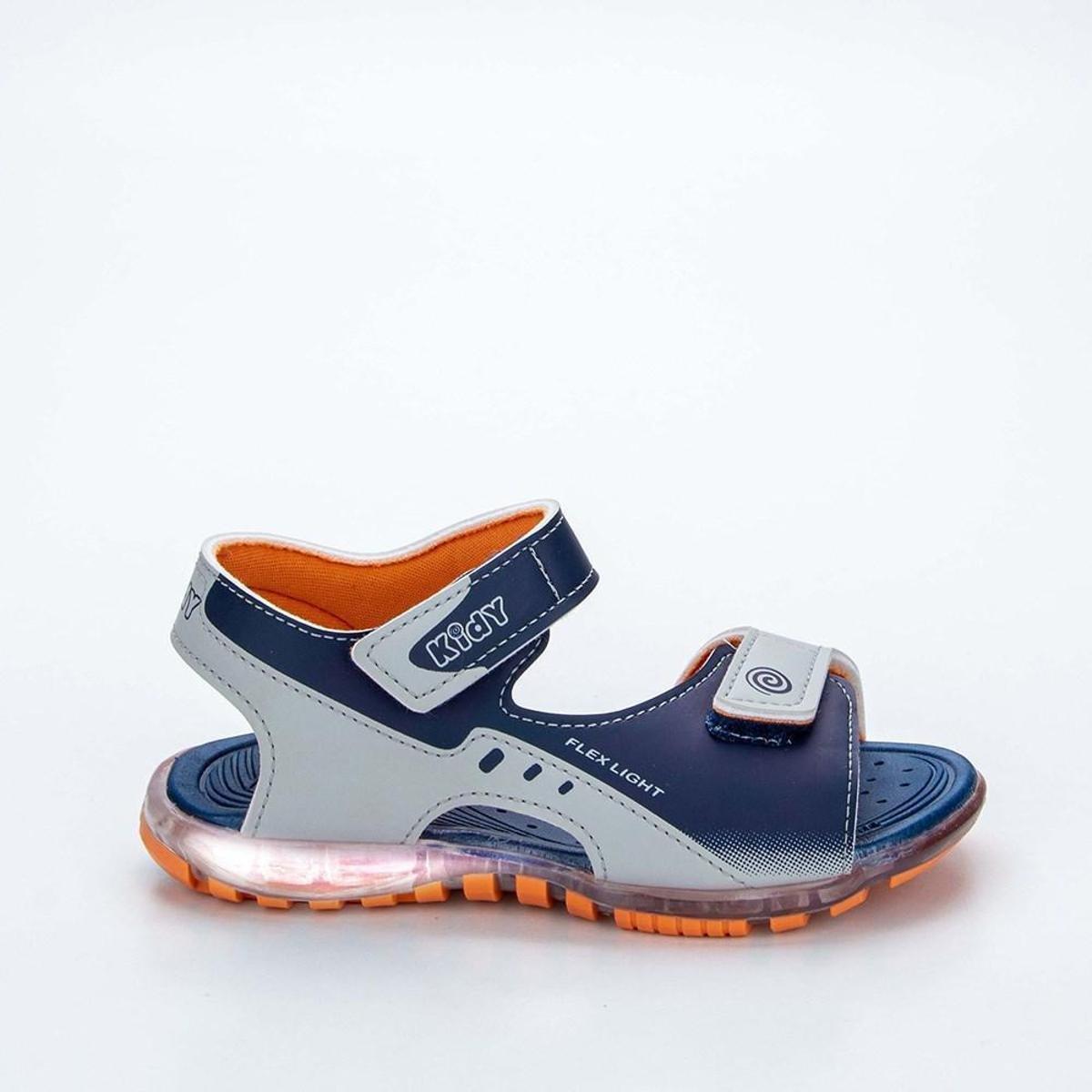 Sandália Infantil Masculina Kidy Light Cinza, Mar | Netshoes