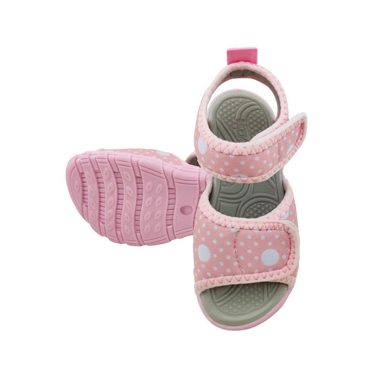 Sandália Infantil Menina Estampada Confortável Dia a Dia - Rosa+Branco |  Netshoes