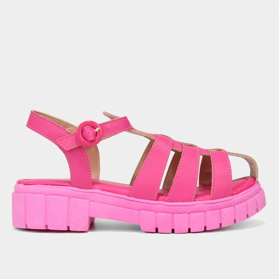 Sandália Infantil Menina Fashion Blogueira - Pink Menor preço em Sandália Infantil Menina Fashion Blogueira - Pink