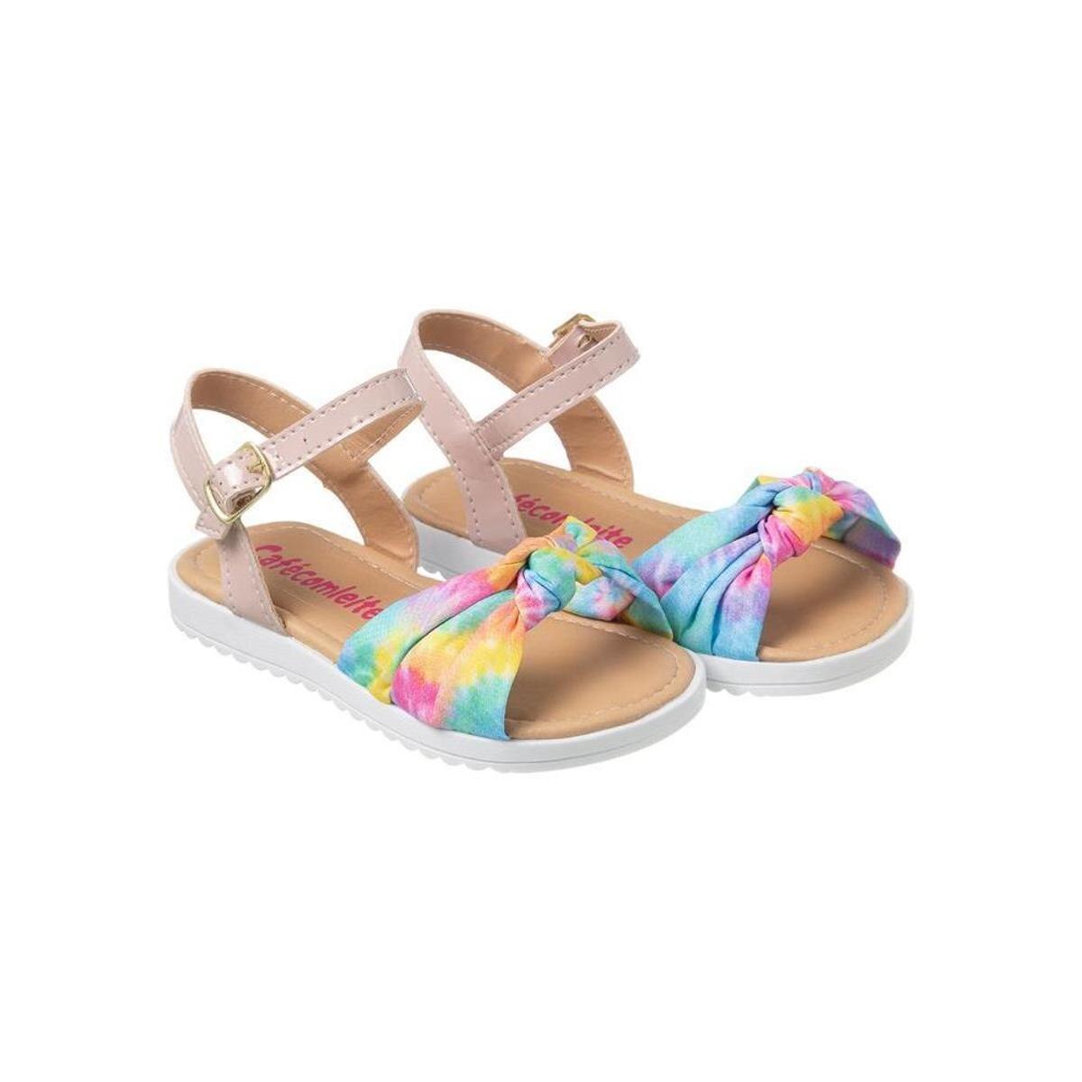 Sandália Infantil Menina Tie Dye Moderna Estilo Dia a Dia - Azul+Rosa |  Netshoes